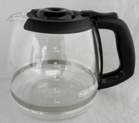 Black & Decker Coffee Pot Replacement Glass Carafe 12 Cup Black